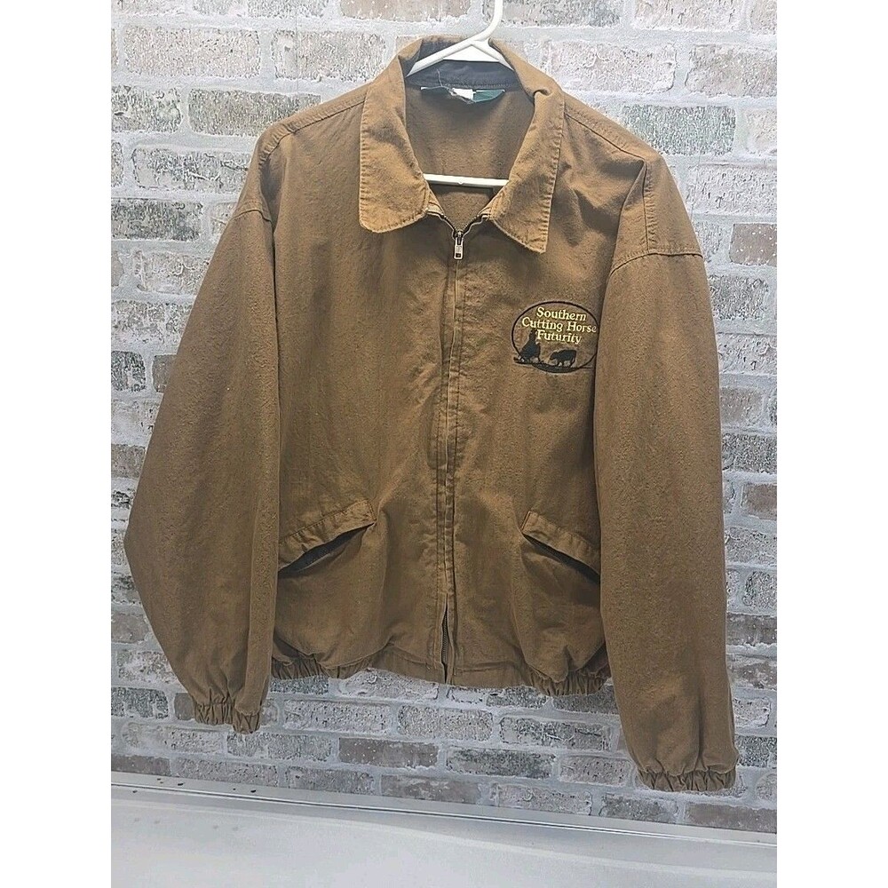 Vintage Dunbrooke Southern Cutting horse futurity Jacket  SZ L. **READ***